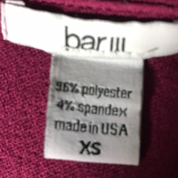 2/$20 Bar lll Textured Stretch Short Sleeve Top XS - Picture 6 of 7